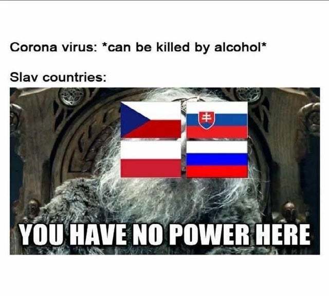 Coronavirus has no power in Russia - meme