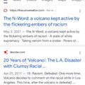 Volcanoes are fueled by racism!