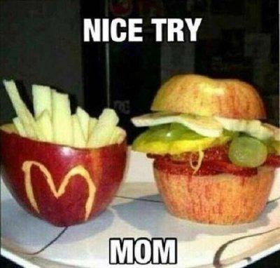 Mom: we have McDonald's at home, meanwhile McDonald's at home - meme