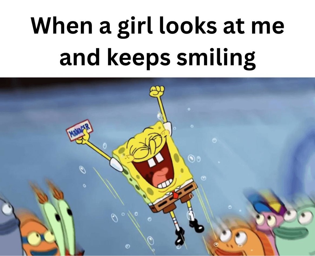 When she smiles and my brain forgets how to function - meme