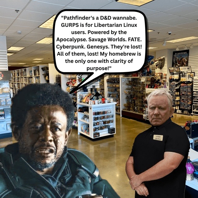 TTRPG wars be like: Only my obscure homebrew makes sense - meme