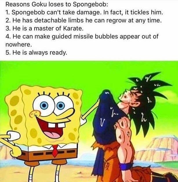 Spongebob vs Goku - meme