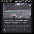 Woman screws up and says "oops"