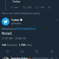 God vs Twitter