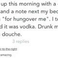 drunk me is a douche