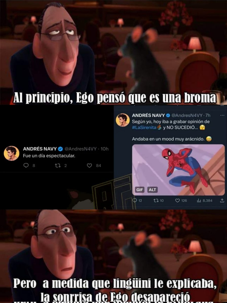 Contexto: Andrés navy participará en el doblaje de la nueva peli del Spider-man (y por el GIF parece que le dará voz a Spectacular Spider-man) - meme