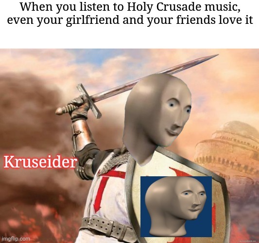 Crusader stonks - meme