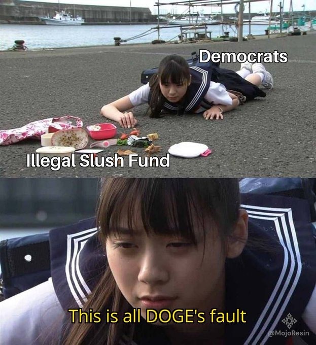 wiping boogers on NGOs & USAid - meme