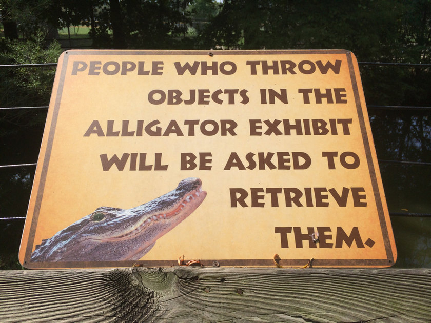 Saw this at a zoo in Mississippi. - meme