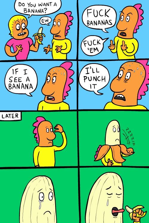 i hate bananas - meme