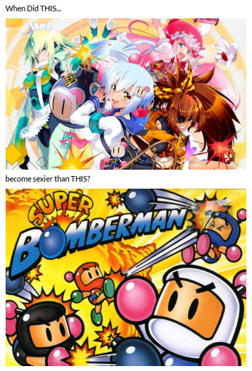 Bomberman spinoff titled Bombergirl, a new arcade game announced by Konami - meme