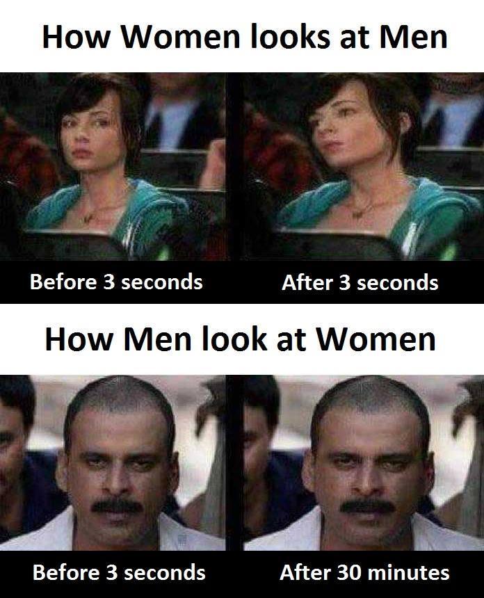 Men vs women - meme