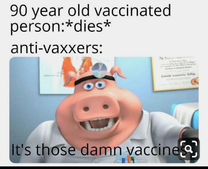 Must be the vaccines - meme