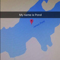 My name is pond....James pond