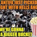 Antifa and Black Lives Matter BLM just picked a fight with Hells Angels Motorcycle Club MC