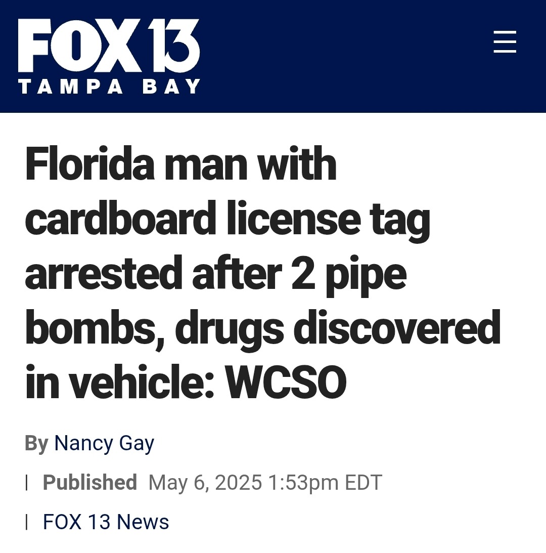Florida man strikes again - meme