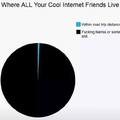 Where all your cool internet friends live