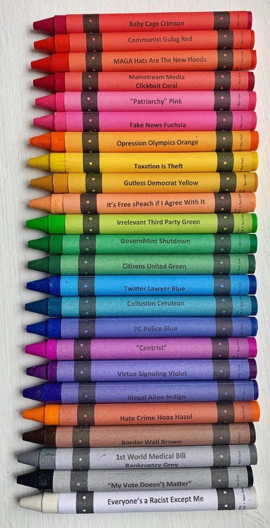 offensive crayons - meme