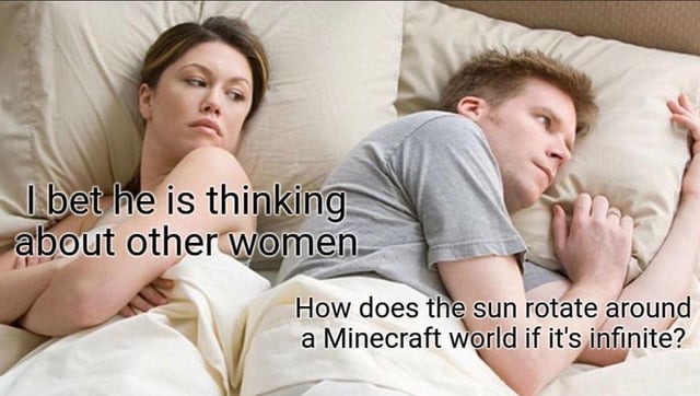 Minecraft thoughts - meme