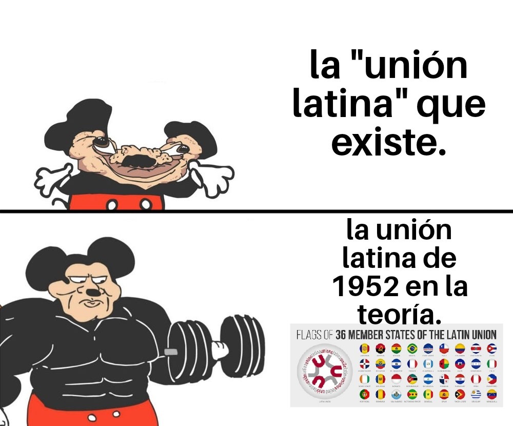 Era una especie de confederación que combinaba los países de Latinoamérica y latinoeuropa además de otros de África y Asia. - meme