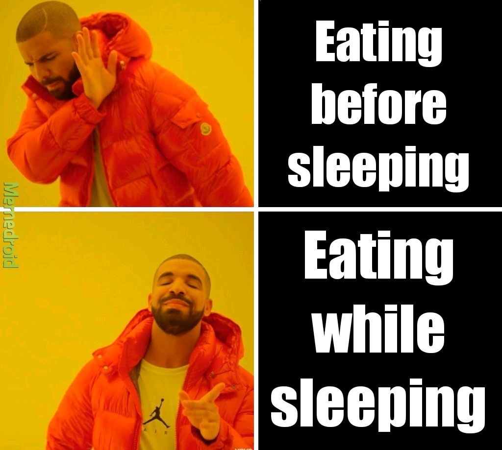 Me when I eat - meme