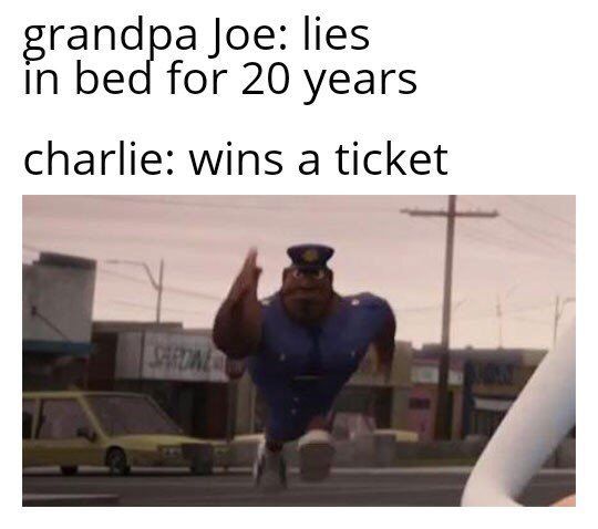 grandpa joe lazy as ever - meme