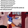New password can't be the same as the old password