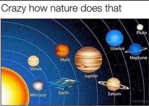 flat earth is real - meme
