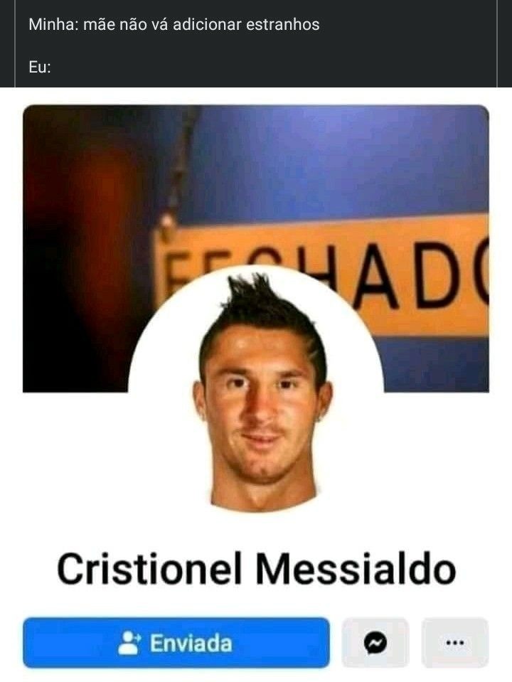 El hijo de Ronaldo y messi - meme