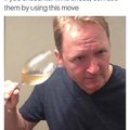 Confuse wine snobs by using this move