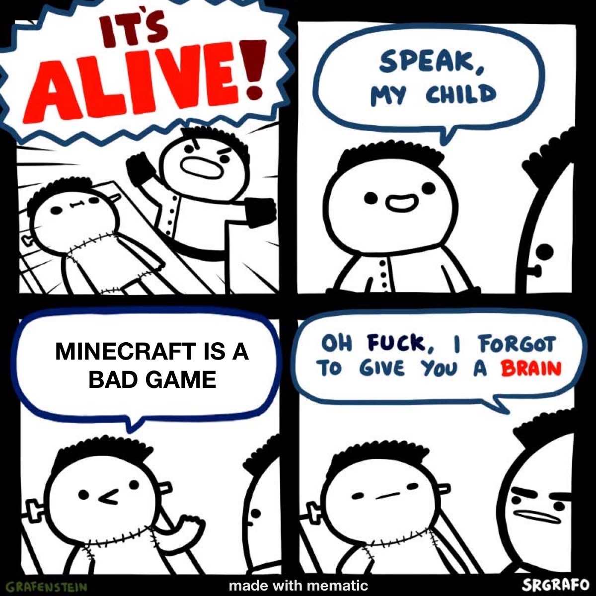 Minecraft is good - meme