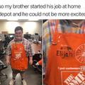 I'm proud of him getting a job he loves. I hope you find a job you love.