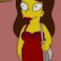 Gf from fnf in the simpons