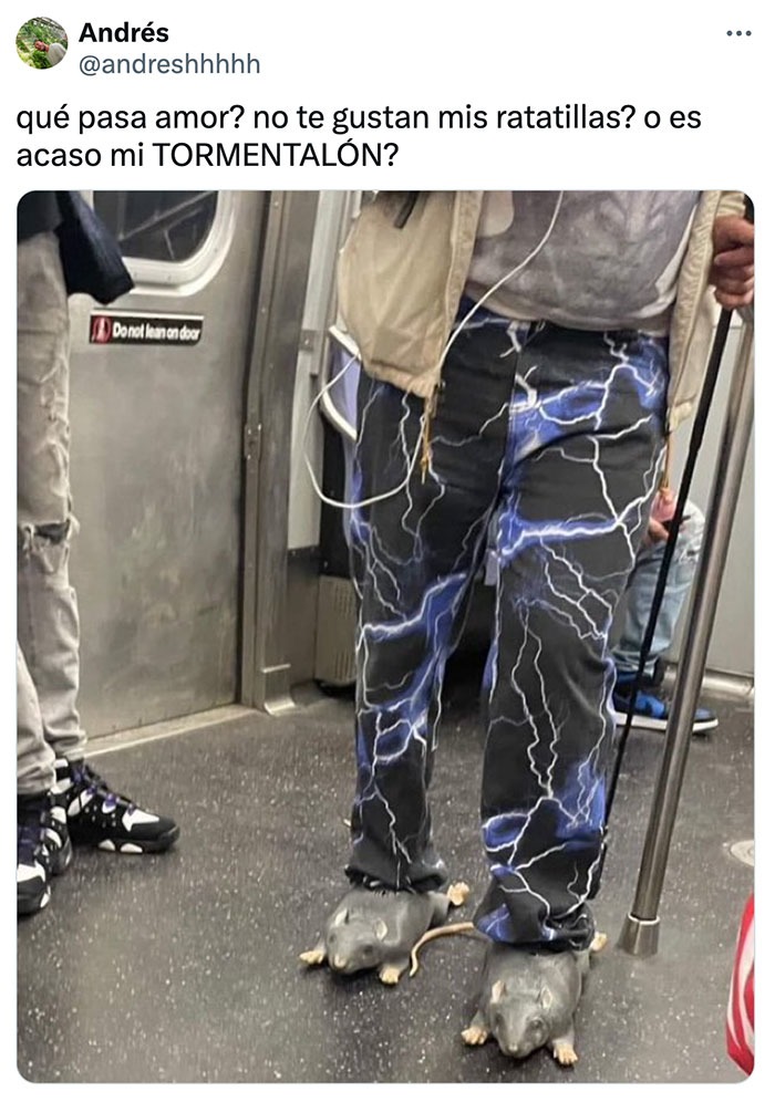 En el metro te encuentras de todo - meme