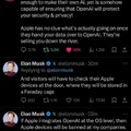 Elon Musk about Apple Intelligence