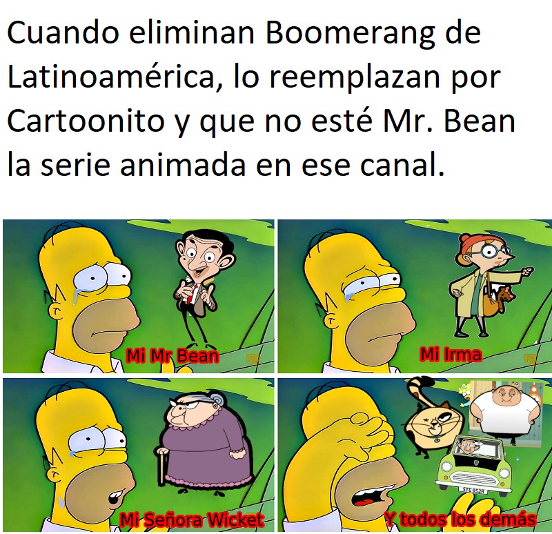 Adios Boomerang Adiós Mr Bean - meme