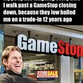 Laughing every time I walk past a GameStop closing
