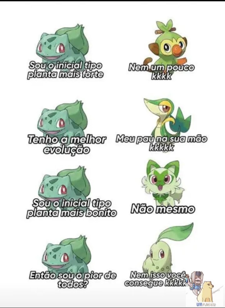 É zoeira pessoal, curto demais o bulbasapo - meme