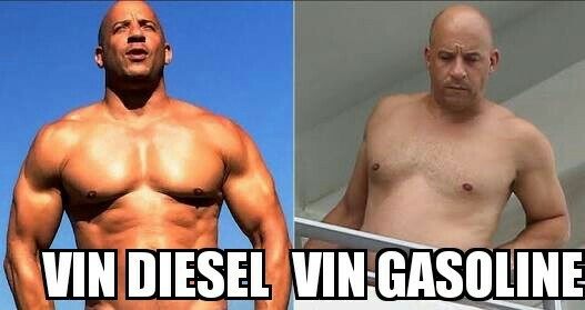 Diesel x gasoline - meme