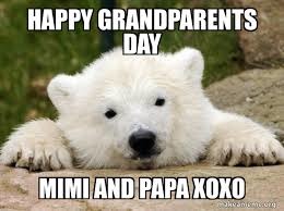 Happy Grandparents day From polar bear!!! - meme