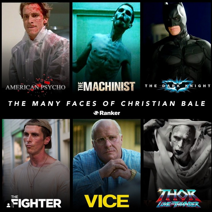 Christian Bale transformation - meme