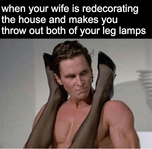 Leg lamps - meme
