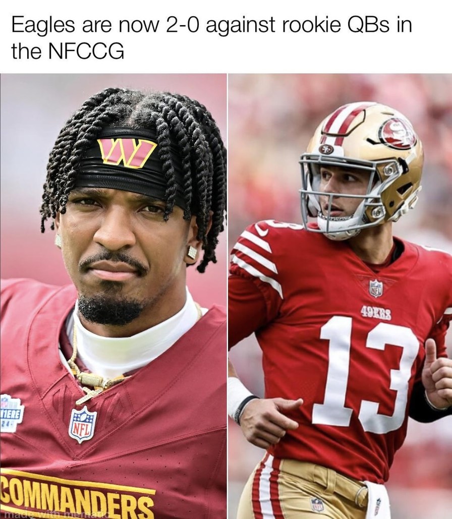 Philadelphia Eagles vs Washington Commanders meme