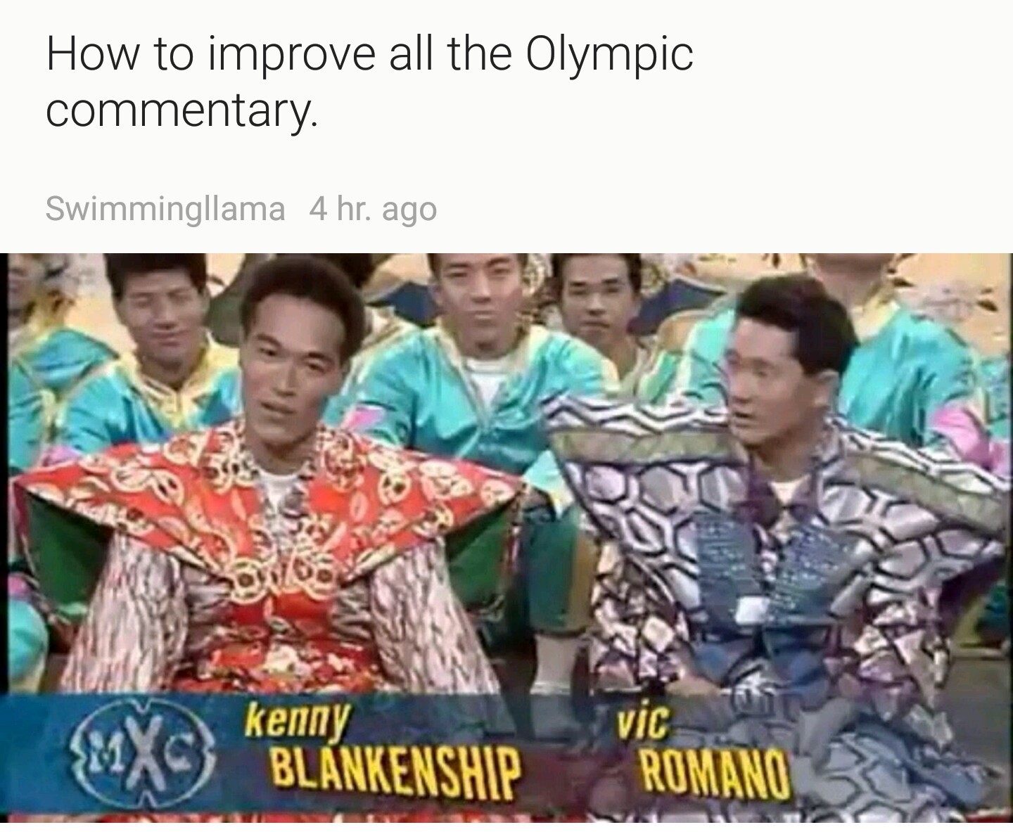 Olympics are jank - meme