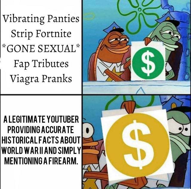 This meme can't be monetized