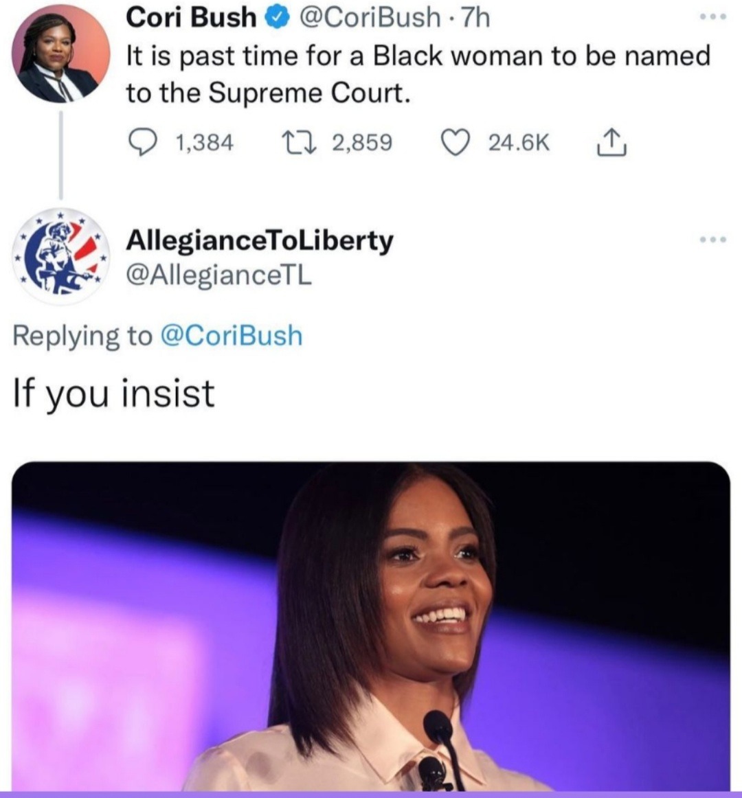 ⭐ "ITS TIME FOR A BLACK WOMAN ON THE SUPREME COURT" -YOUR TERMS ARE ACCEPTABLE ⭐ - meme
