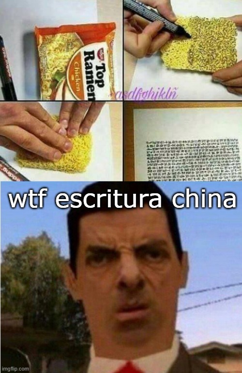 Cómo escribir en chino - meme