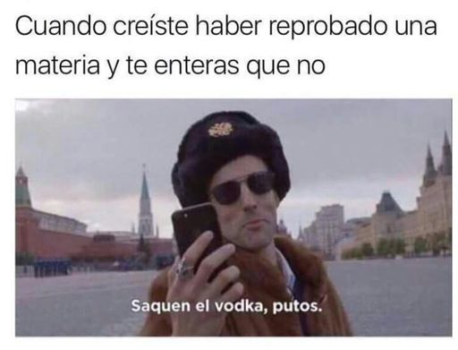 El vodka - meme