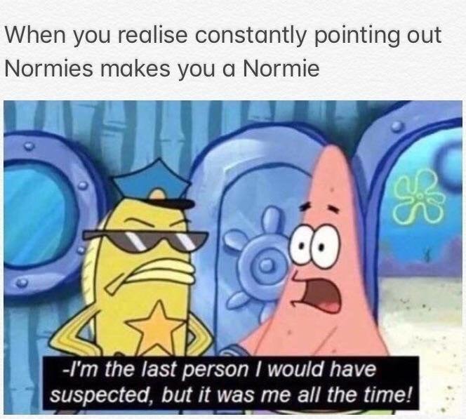 I'm a normie I guess - meme