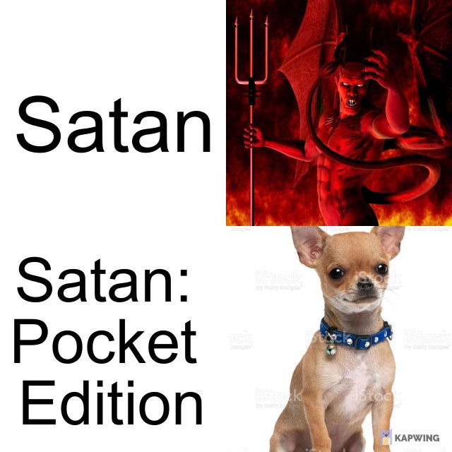 Satan pocket edition - meme